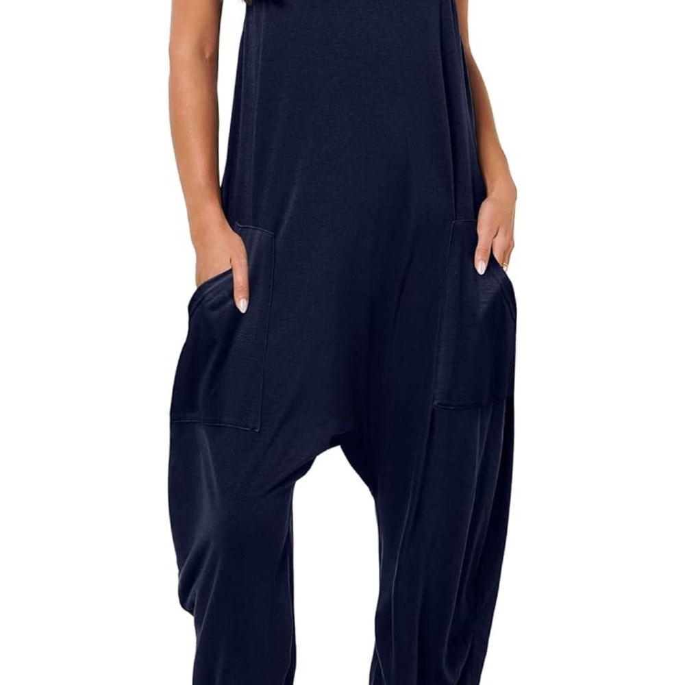Women's Deep Navy Blue Jumpsuit